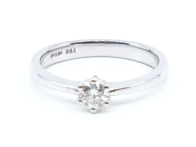 Ring Vitguld med diamant 1xca0,29ct 18K Ø16,75