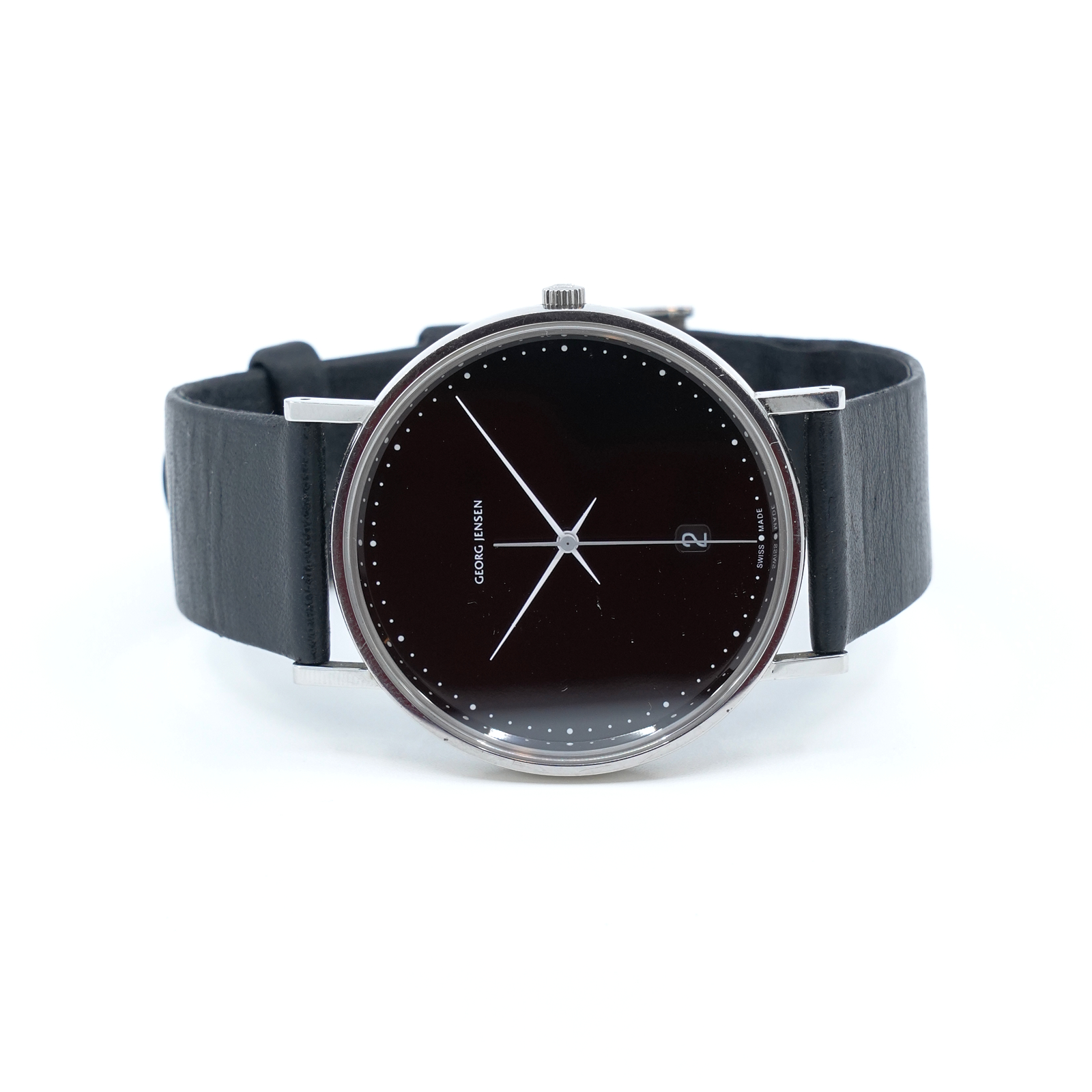 Armbandsur Georg Jensen Design: Henrik Koppel Stål L 16,5-20,5cm