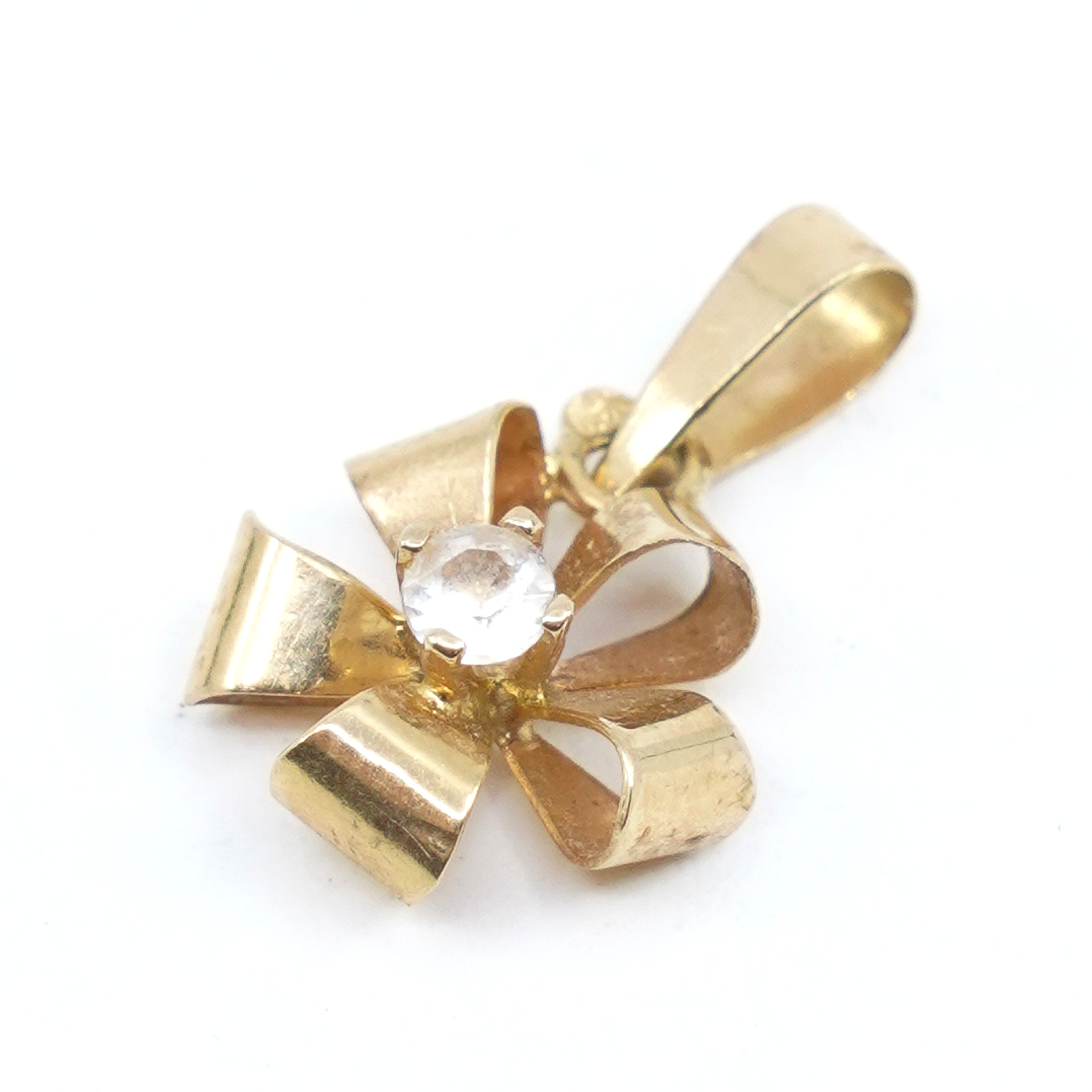 Hänge/berlock med sten Guld 18K 0,6g Bredd 0,9mm Höjd 16mm