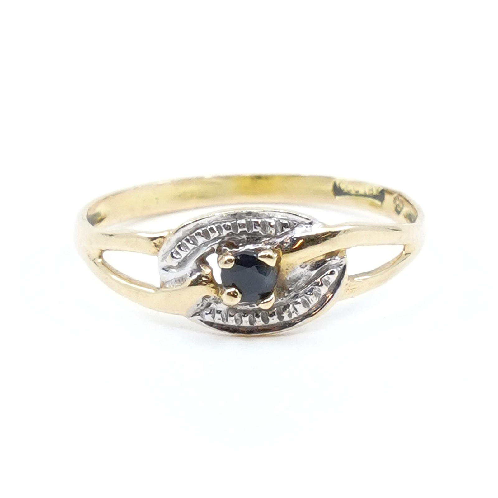 Ring Guld med sten 18K Ø16,25