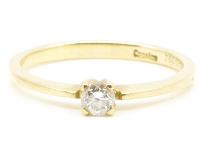 Solitärring Guld 18K