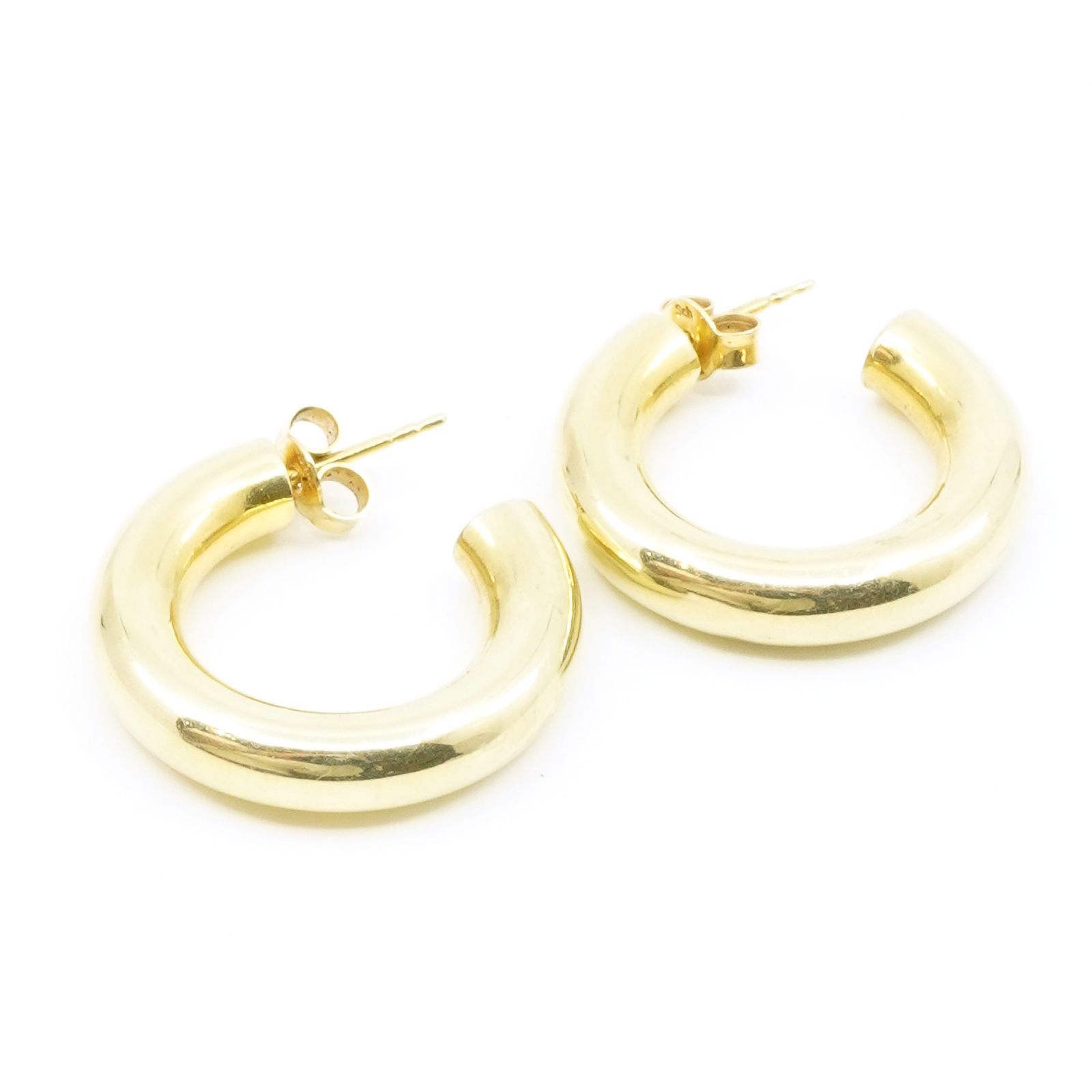 Örhängen ihåliga Guld 14K
