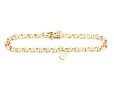 Armband Bismarck med berlock hjärta Guld 18K