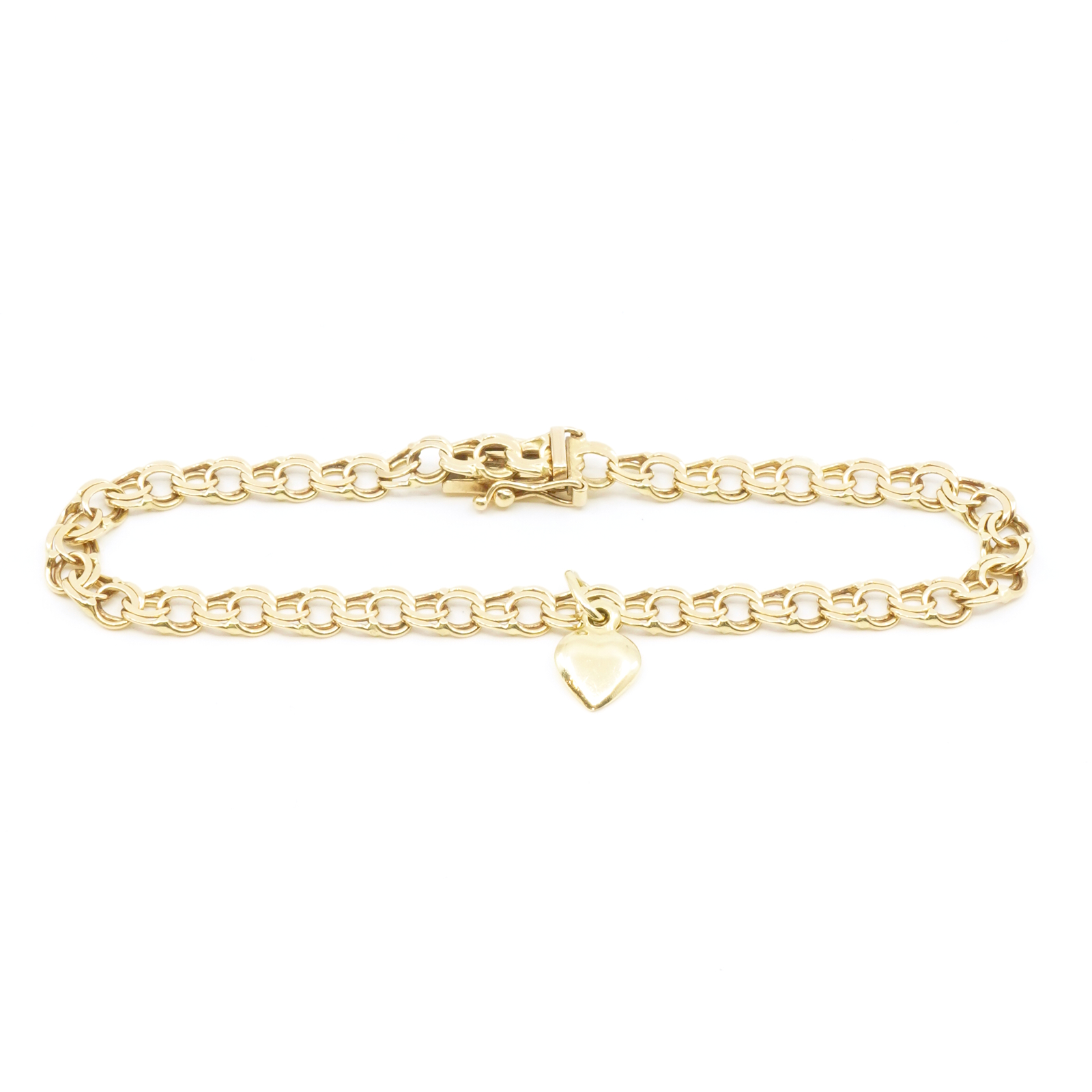Armband Bismarck med berlock hjärta Guld 18K