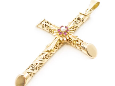 Hänge/berlock Kors Guld 14K