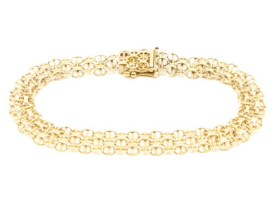 Armband X-länk med stav Guld 18K