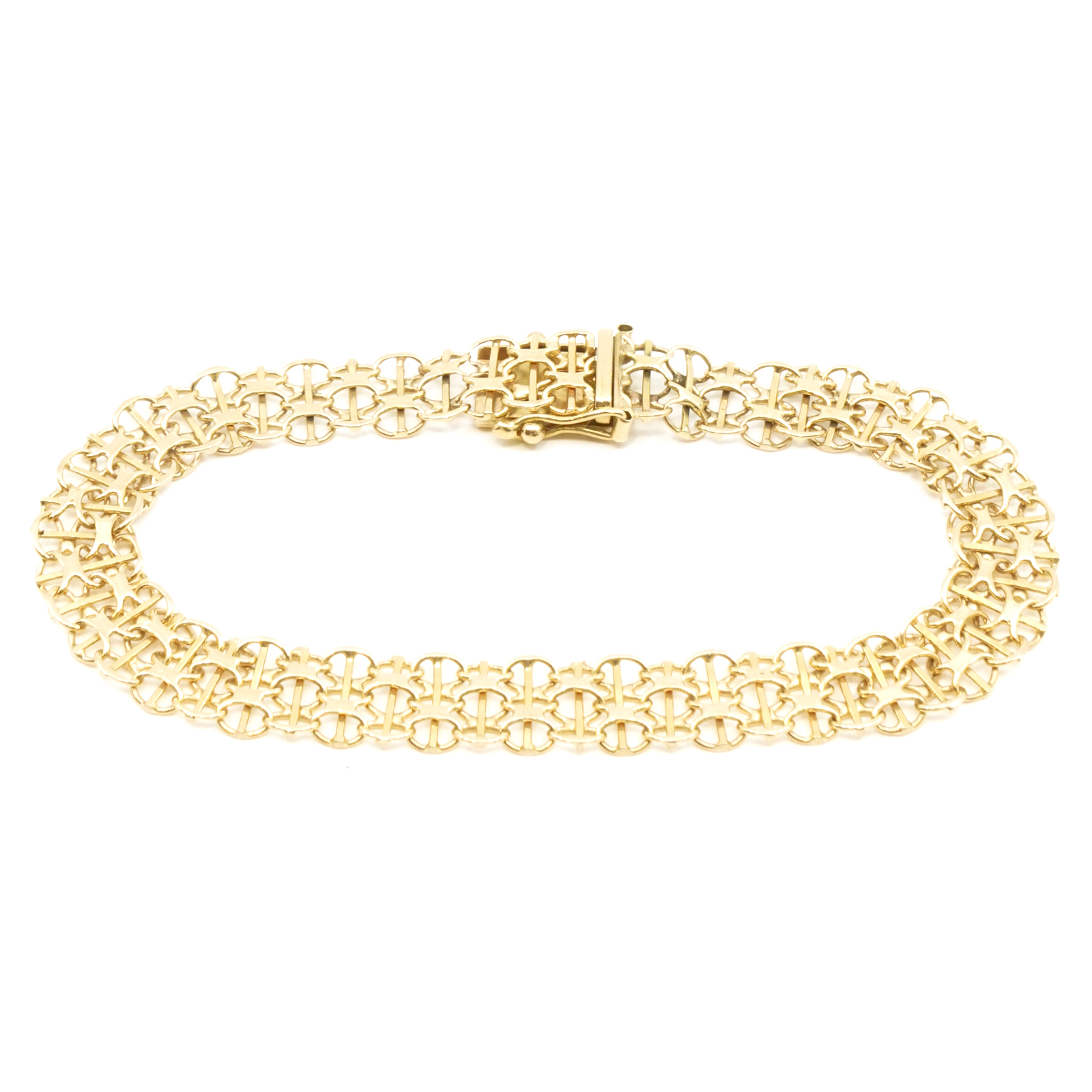 Armband X-länk med stav Guld 18K