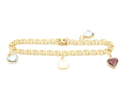 Armband Bismarck med berlocker Guld 18K