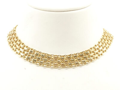 Halskedja X-länk Guld 18K