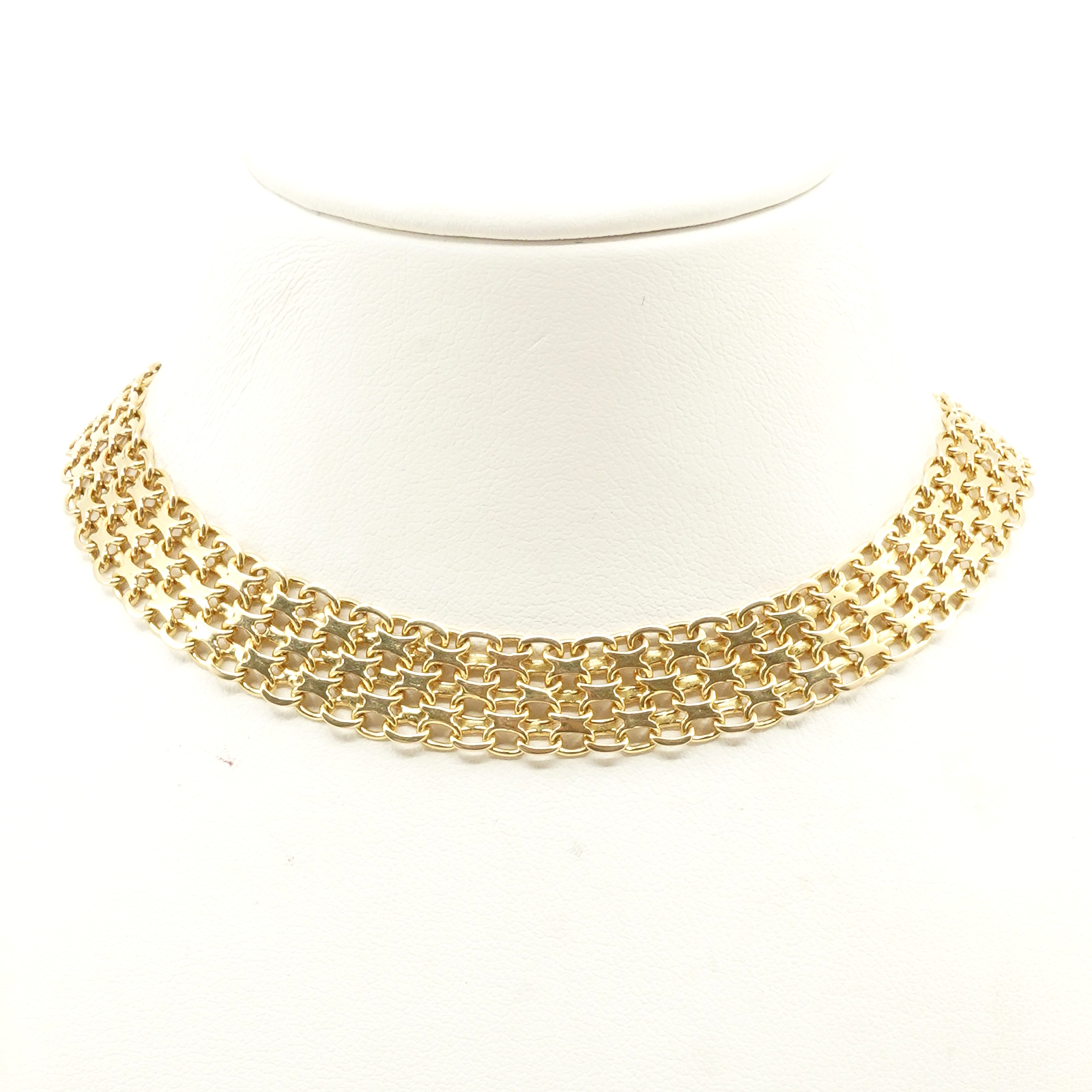 Halskedja X-länk Guld 18K