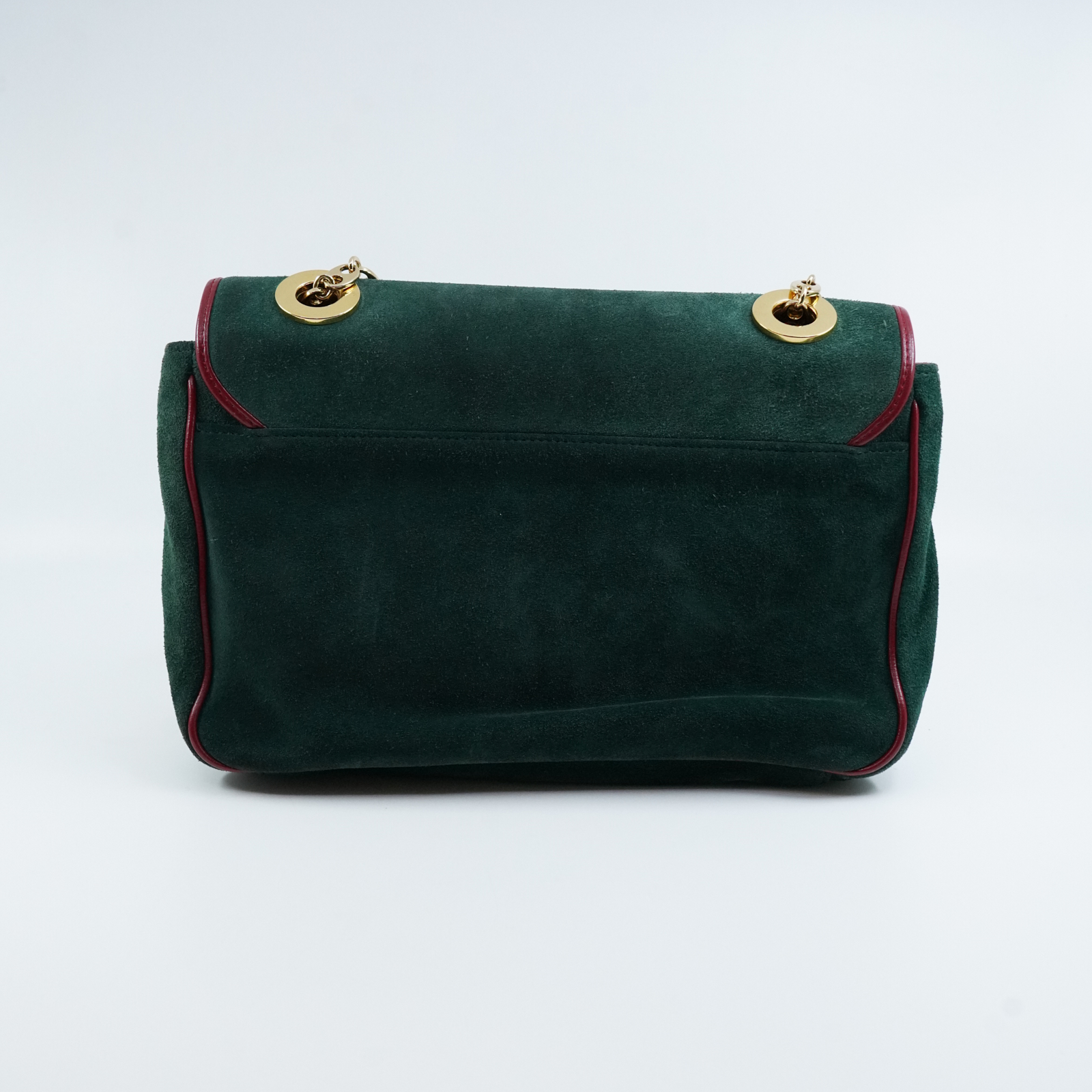 Gucci "Gucci marina" grön mocka 25x18x5 cm