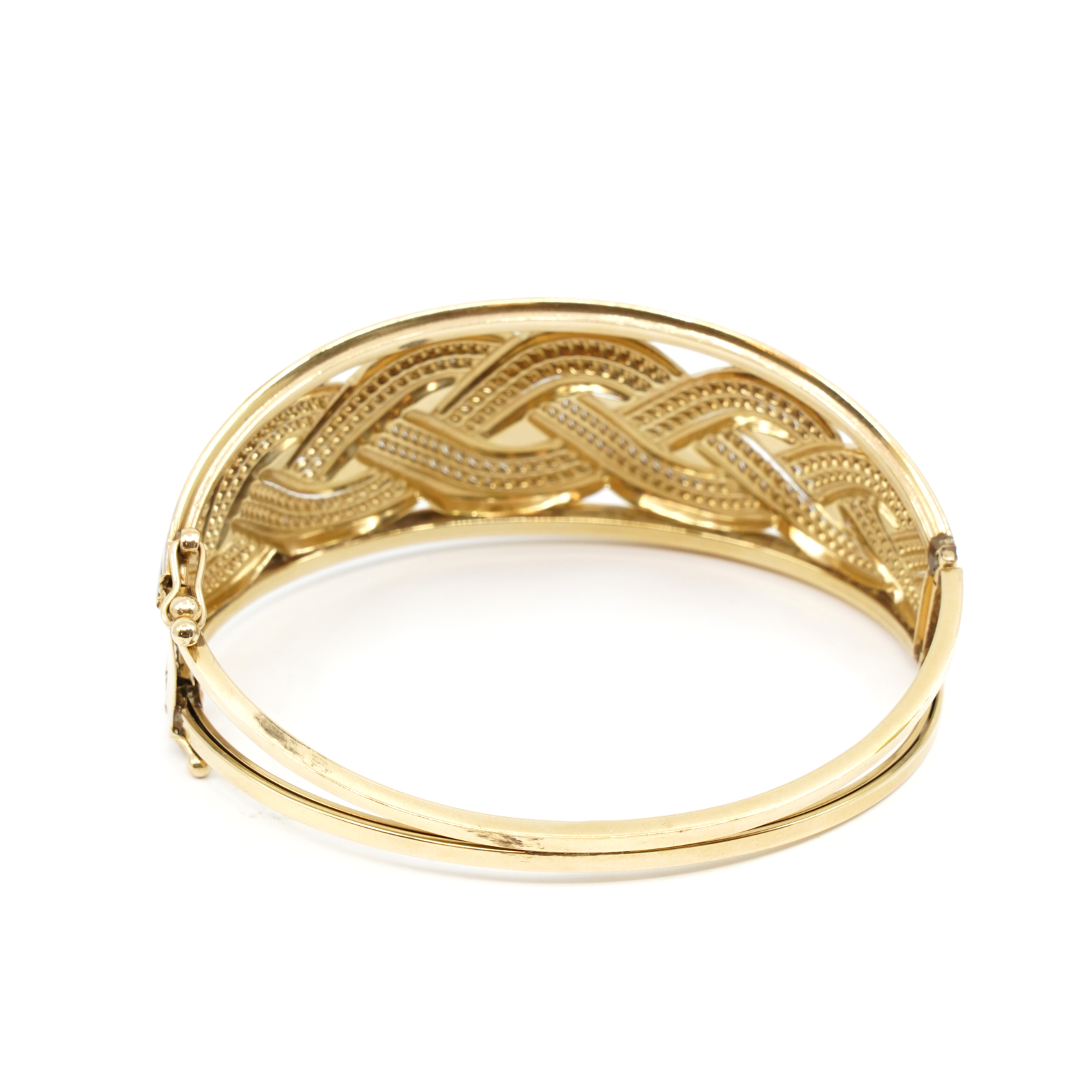Armring Öppningsbar Tvåfärgat Guld 14K