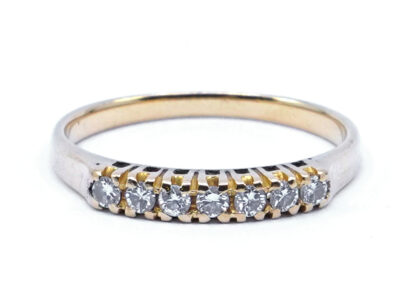 Alliansring med diamanter 18K Ø16¾