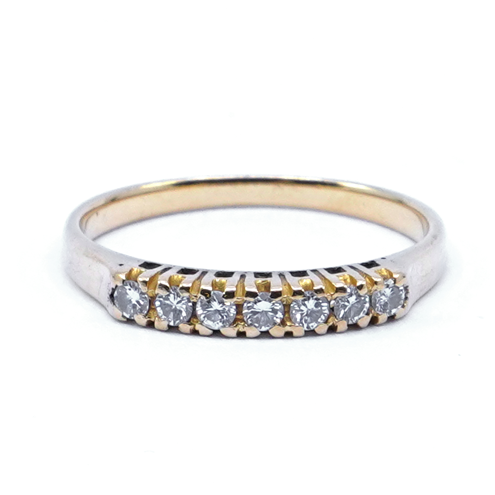 Alliansring med diamanter 18K Ø16¾