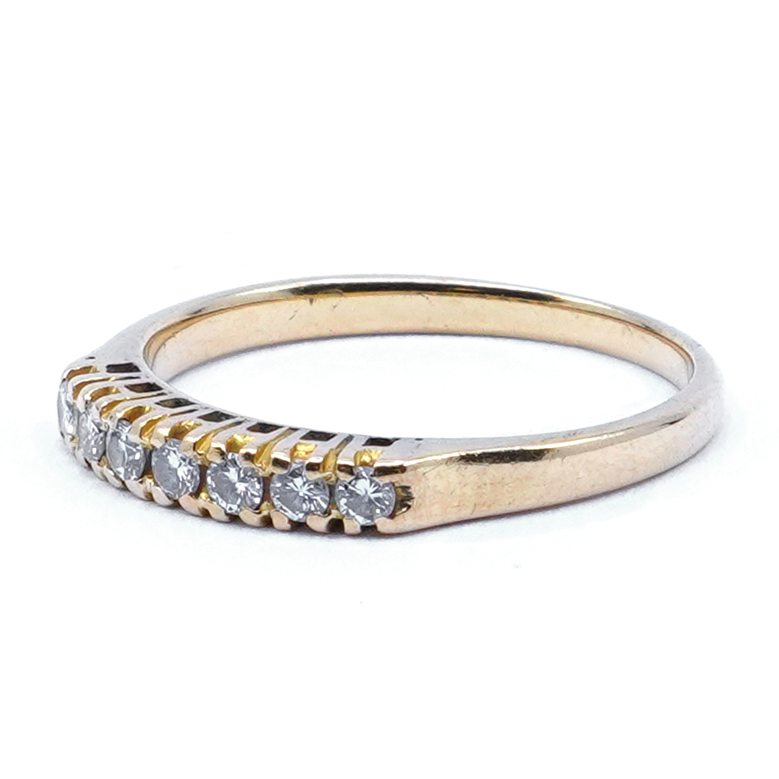 Alliansring med diamanter 18K Ø16¾