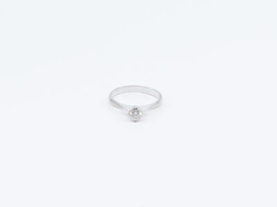 Ring Vitguld med diamant
