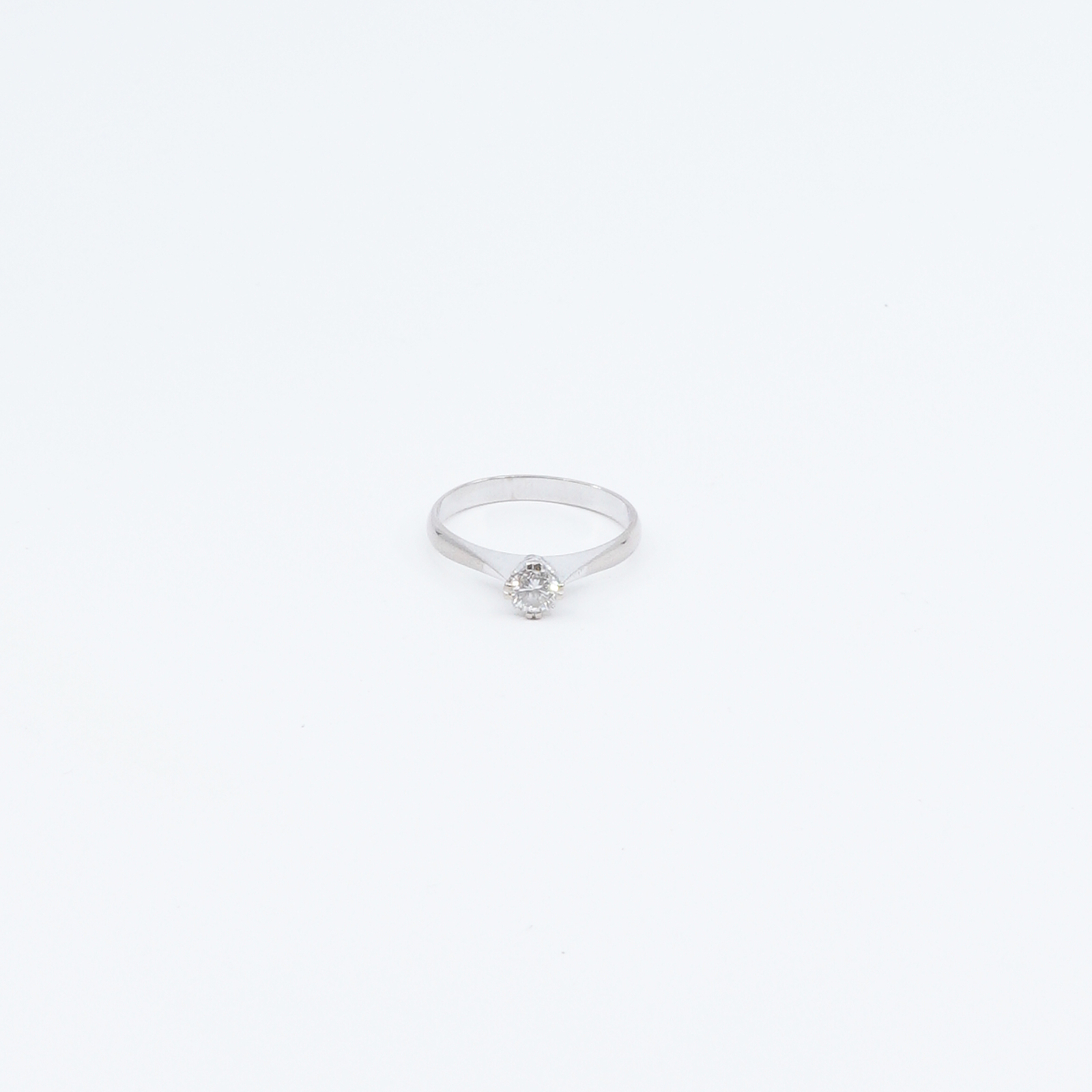 Ring Vitguld med diamant