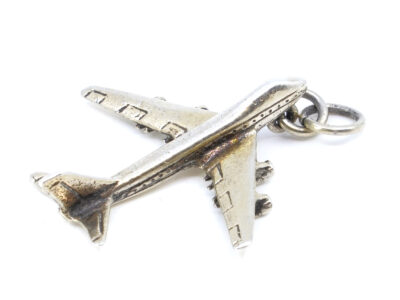 Hänge "Flygplan - Boeing 747" förgyllt sterlingsilver S925