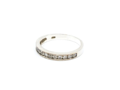 Ring Silver S925 Med Vita Stenar