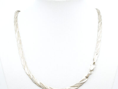 Halskedja Tvinnat Silver S925