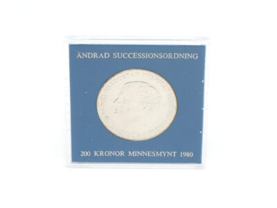 Minnesmynt "Ändrad Successionsordning" År 1980 S925
