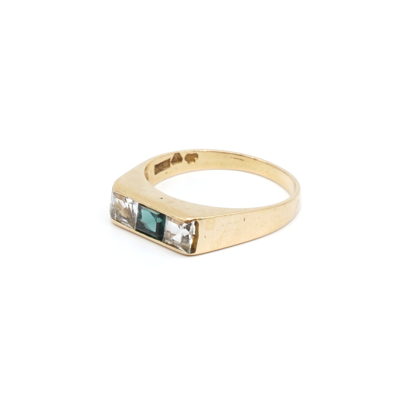 Ring Guld 18K Med stenar