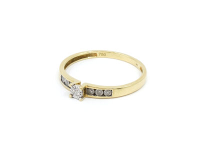Ring Tvåfärgat Guld 18K Med diamanter