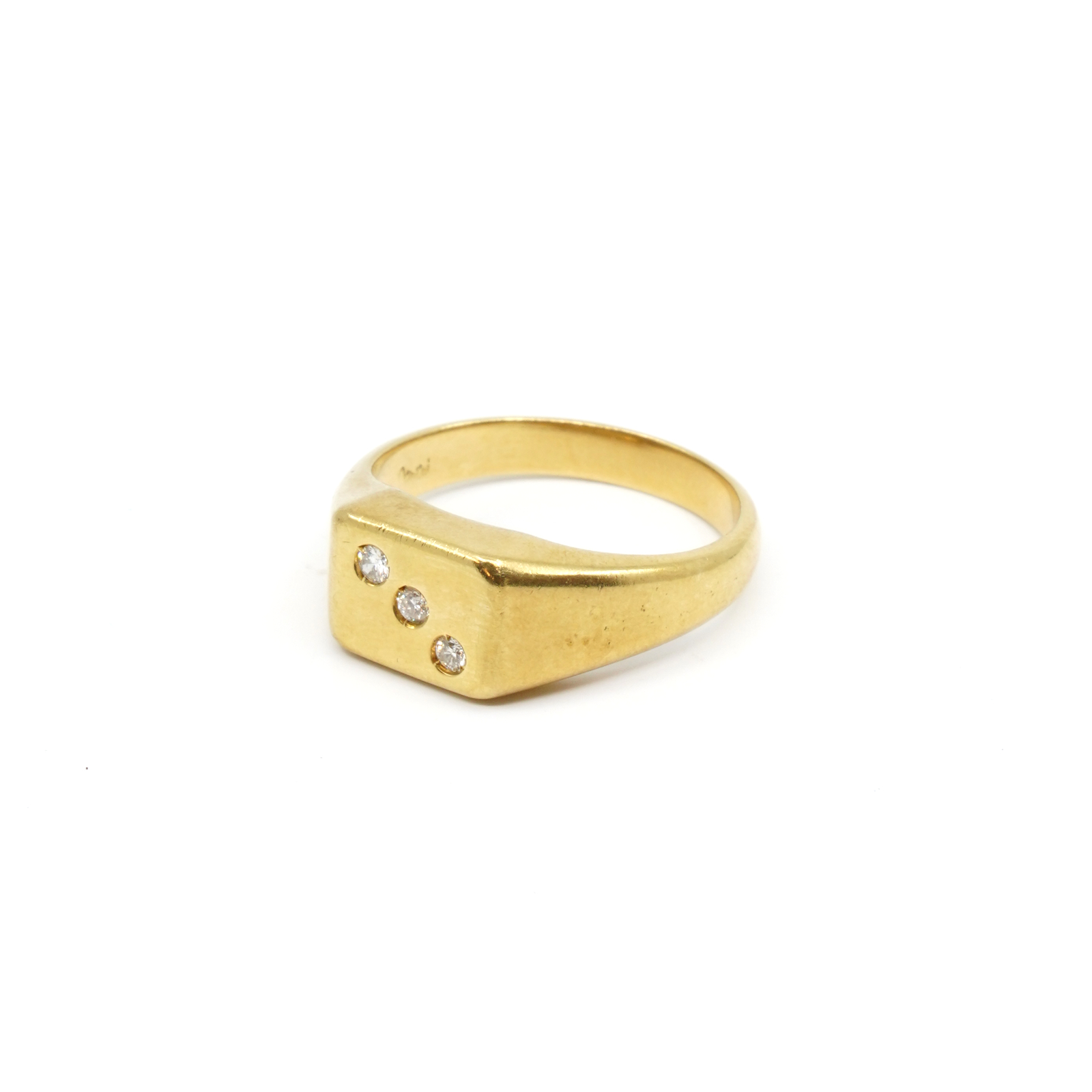 Klackring Guld 18K Med diamanter