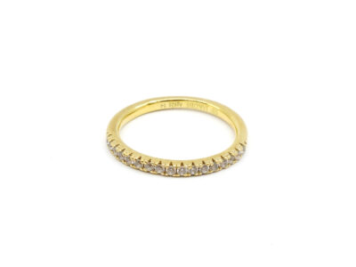 Ring Förgyllt Silver S925 Med vita stenar