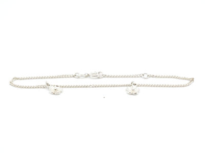 Armband Pansar Silver S830 Med integrerade hängen