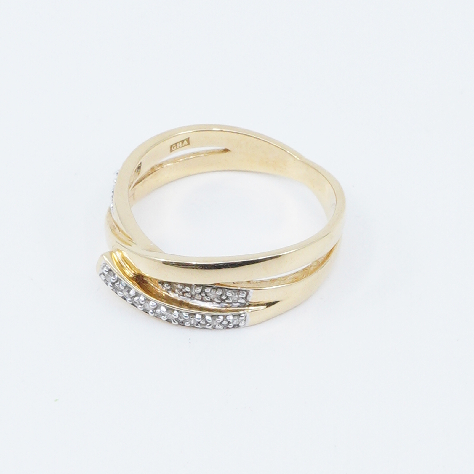 Ring med diamanter