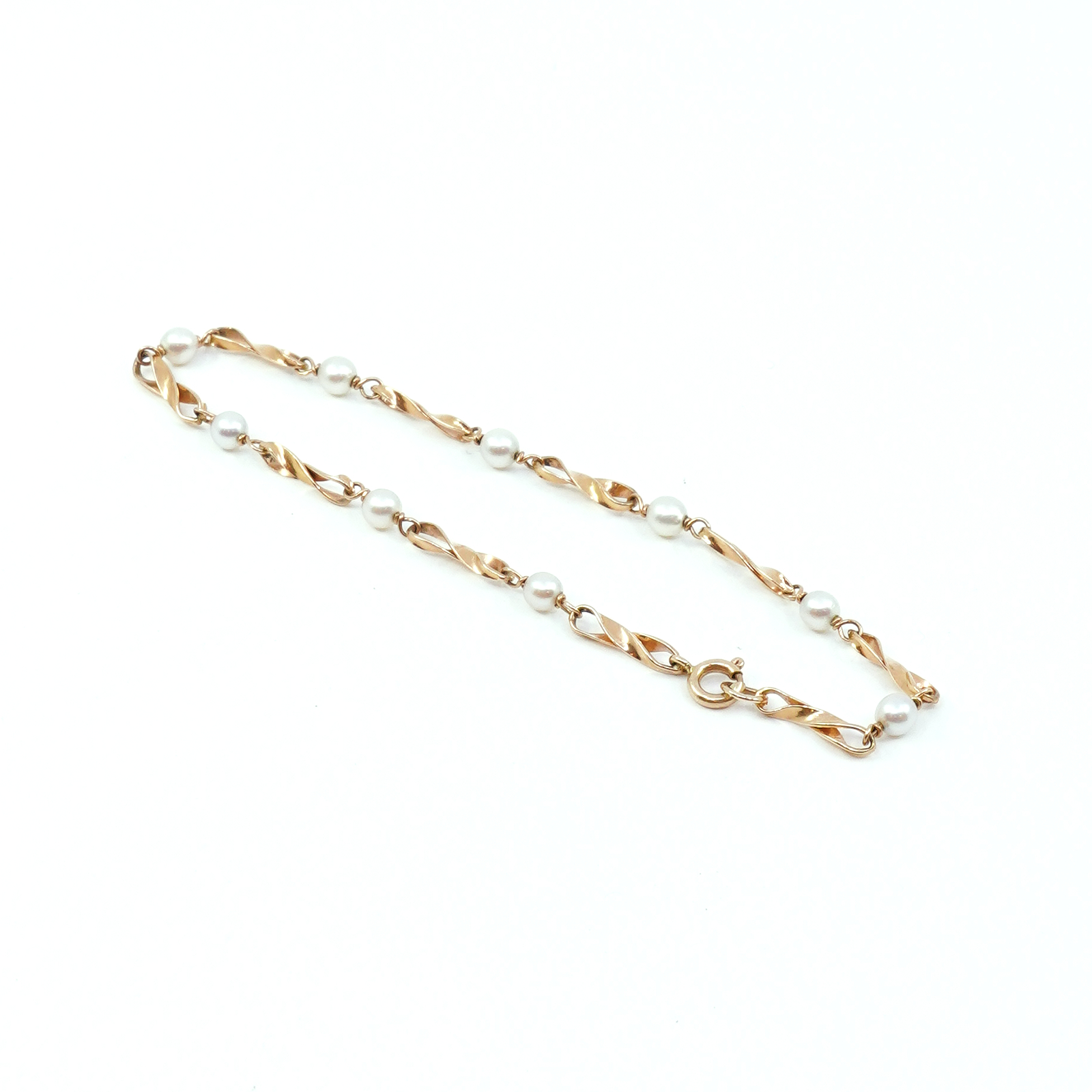Armband Guld 18K med odlade pärlor