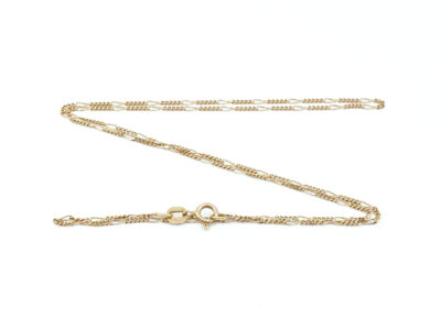 Halskedja Figaroliknande Guld 18K