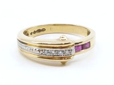 Ring med diamanter Guld 18K
