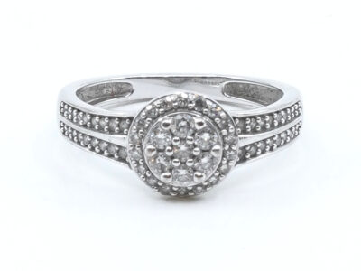 Ring Vitguld med diamanter 18K