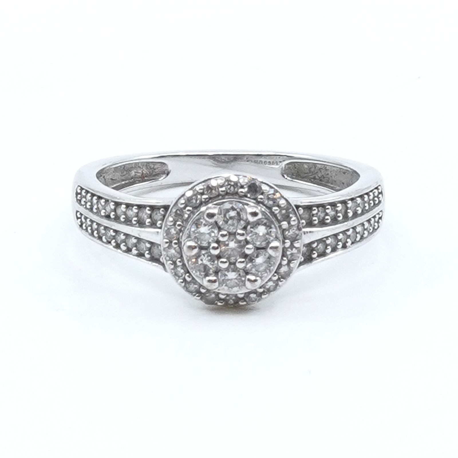 Ring Vitguld med diamanter 18K