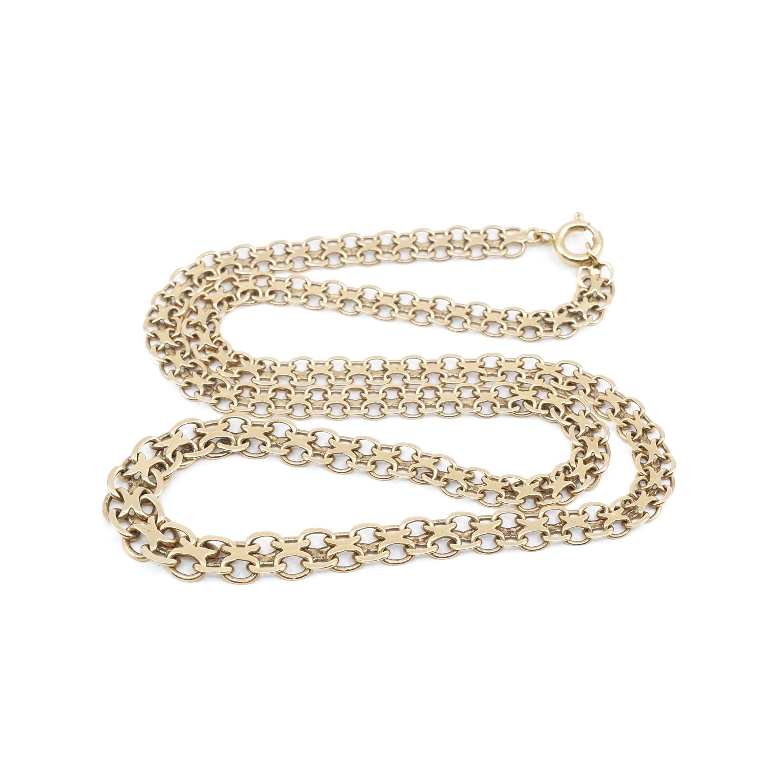 Halskedja X-länk Guld 18K 44,5cm