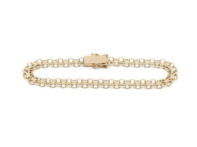Armband X-länk Guld 18K 8,3g L 19cm B 6mm