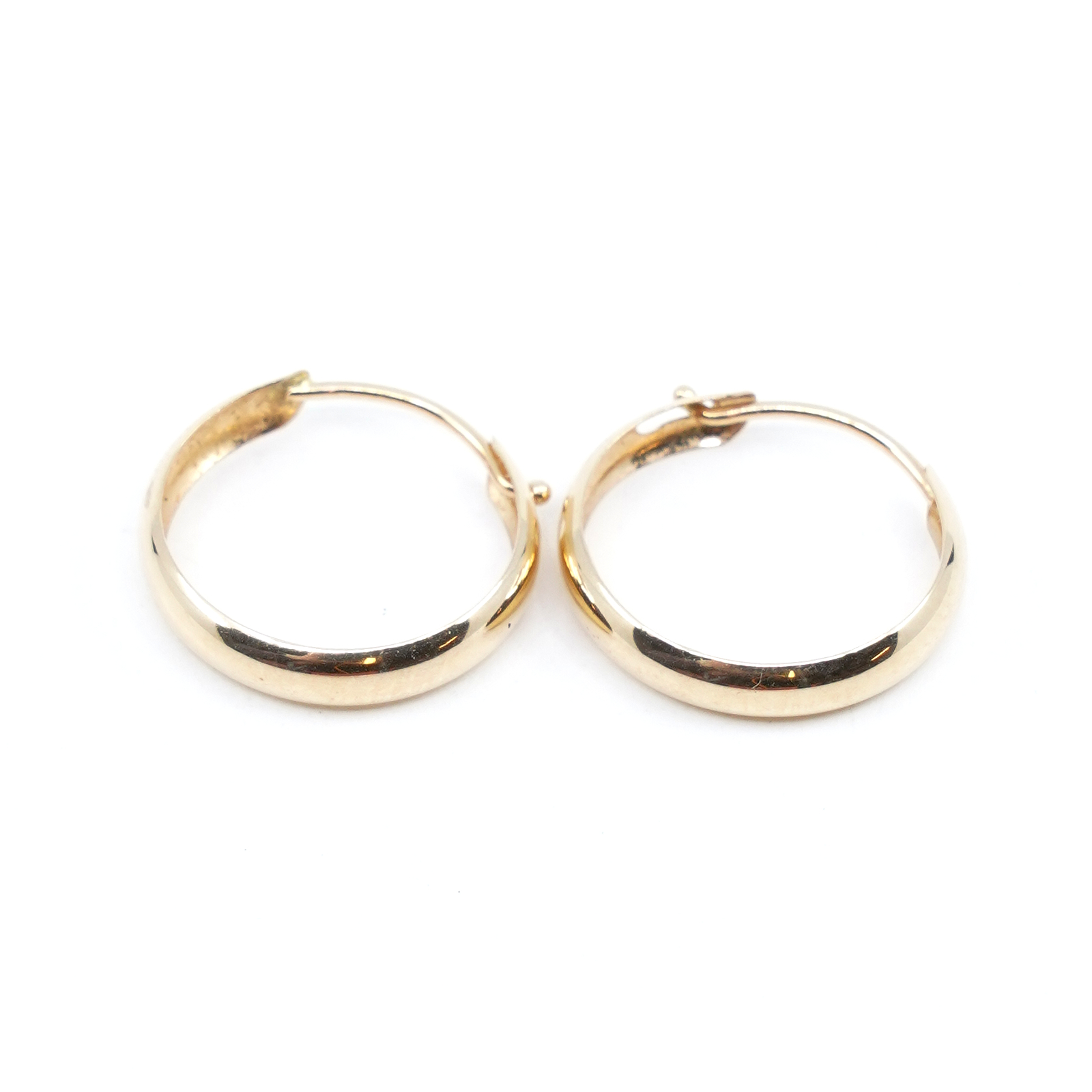 Örhängen Creoler Guld 18K 0,7g Diameter 15mm