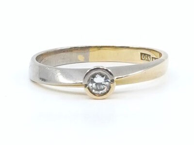 Ring tvåfärgat Guld 18K