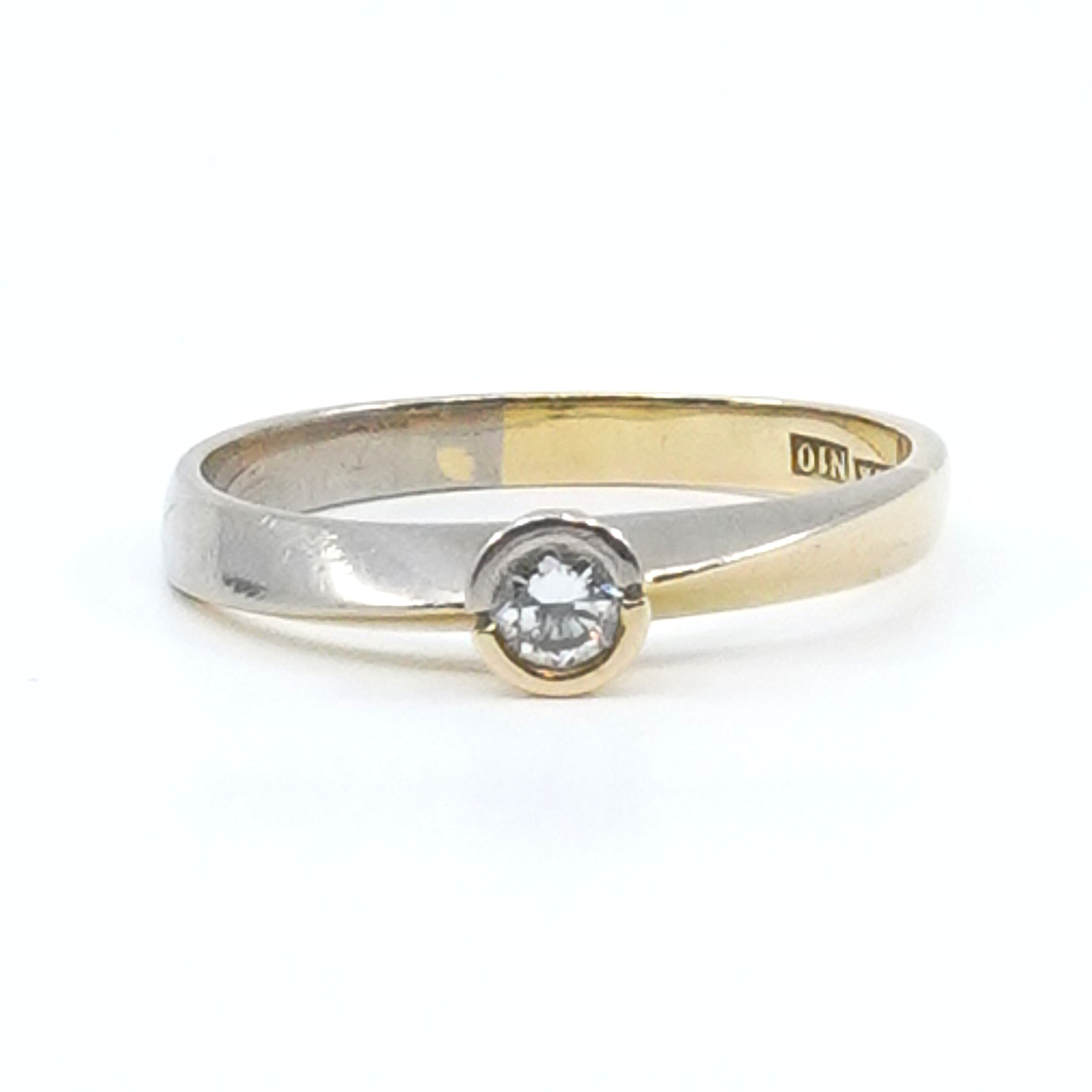 Ring tvåfärgat Guld 18K