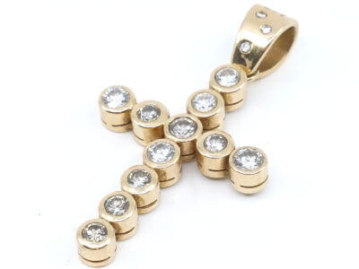 Hänge Kors Guld 18K