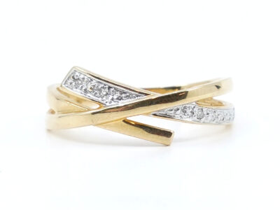Ring med diamanter Guld 18K