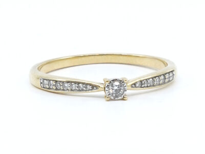 Ring med diamanter Guld 18K