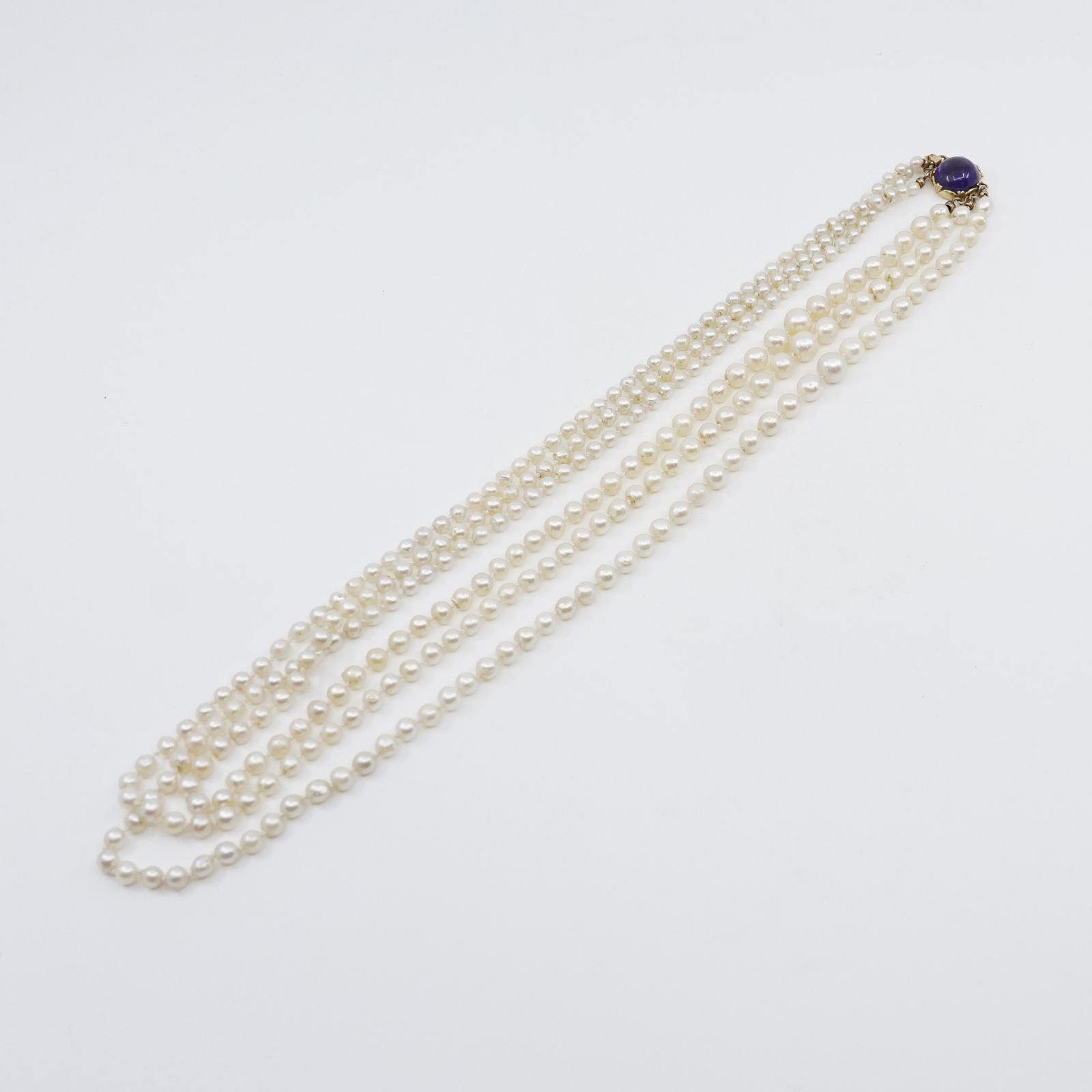Pärlcollier odlade pärlor,