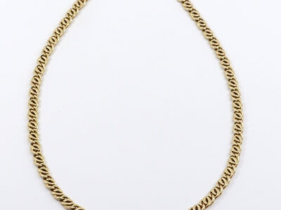 Halskedja Guld 18K 20,1g Längd 46,5cm Bredd 6mm