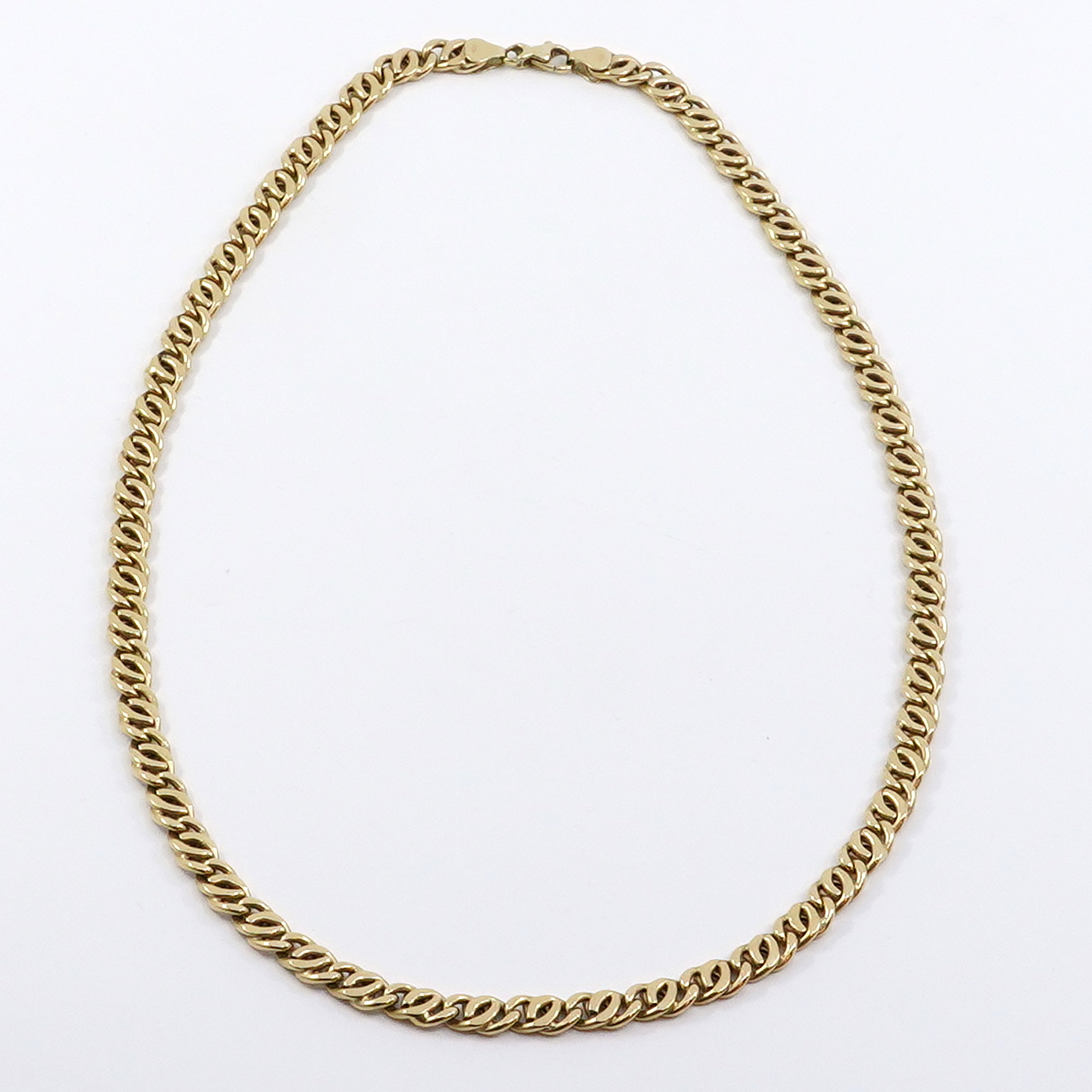 Halskedja Guld 18K 20,1g Längd 46,5cm Bredd 6mm