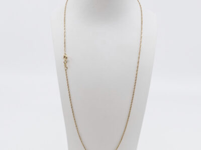 Halskedja Singapore Guld 18K Längd 44cm
