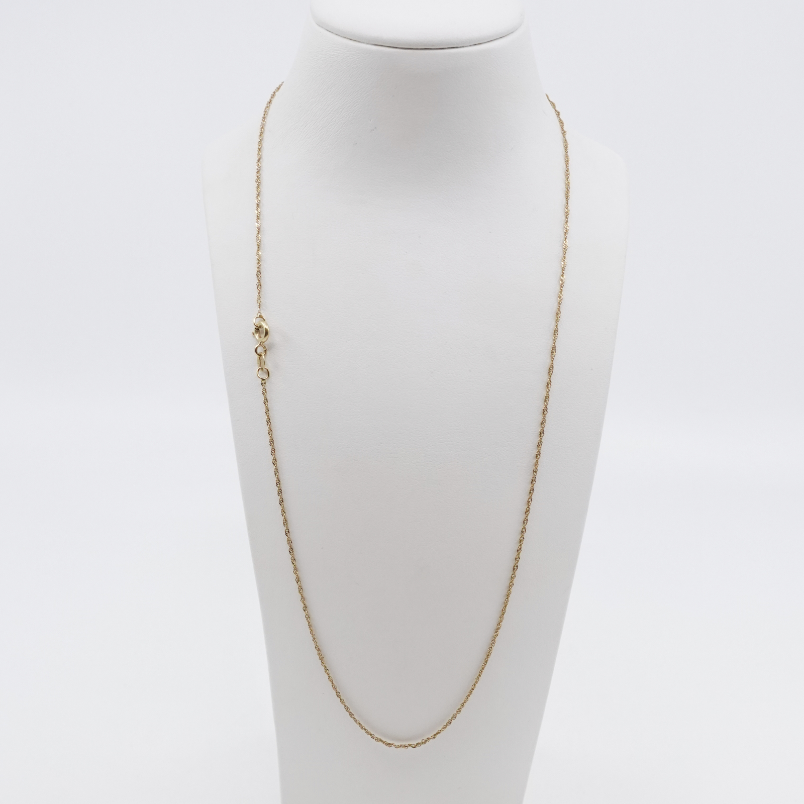 Halskedja Singapore Guld 18K Längd 44cm