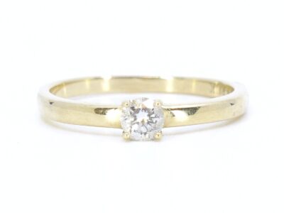 Solitärring med diamant 1x ca 0,18ct